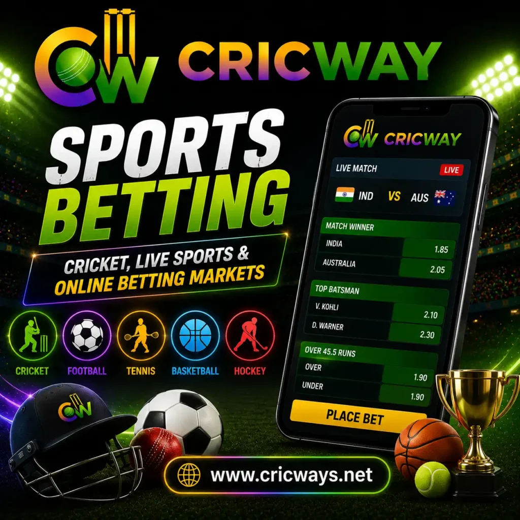 Cricway Sports Betting – Cricket, Live Sports & Online Betting Markets